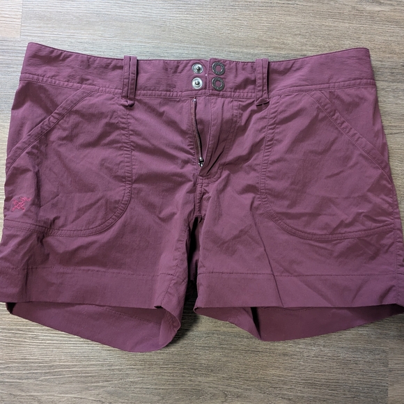 Arc'teryx Pants - Arc'teryx Women's Shorts - Plum, Size 8